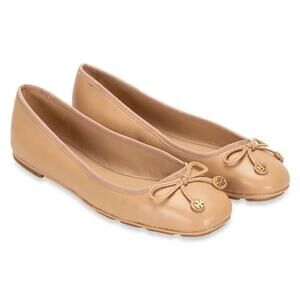 Tory Burch Laila Driver Nappa Leather Ballet Flats shoes Size 7 New in Box